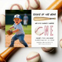 Rookie of the Year Baseball 1st Birthday Party