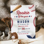 Rookie Of The Year Baseball 1st Birthday Party Invitation