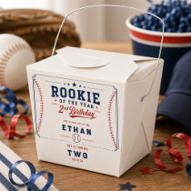 Rookie of the Year Baseball 2nd Birthday Kids Favor Boxes