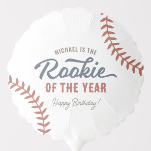 Rookie of the Year Baseball Birthday Party Balloon