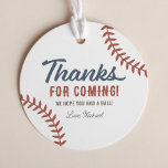 Rookie of the Year Baseball Birthday Party Favor Tags<br><div class="desc">Say thank you to your little one's birthday with these baseball themed favor tags!</div>