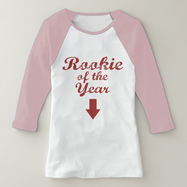 rookie of the year baseball maternity shirt