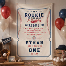 Rookie of the Year Baseball Ticket 1st Birthday