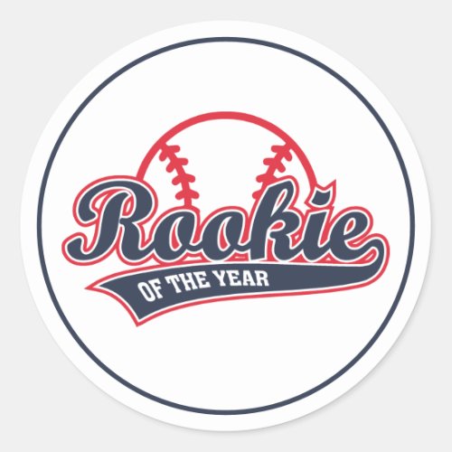 Rookie of the Year Classic Round Sticker