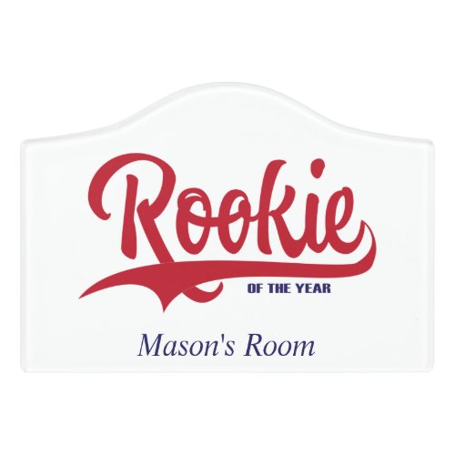 Rookie of the  Year Door Sign
