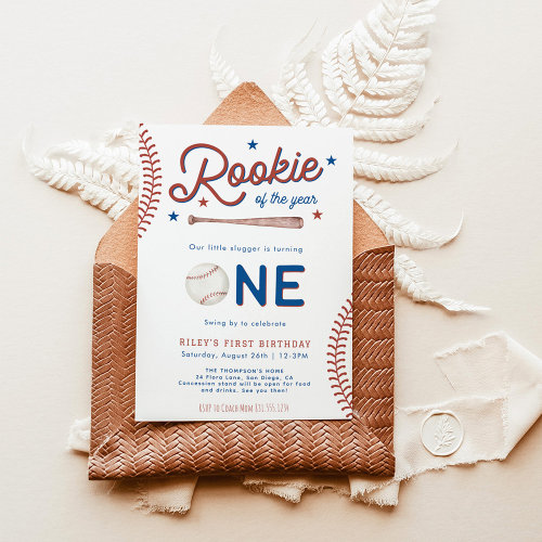 Rookie of the Year First Birthday Baseball Party I