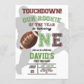 Houston Texans First Year Down Printable Invitation Football 