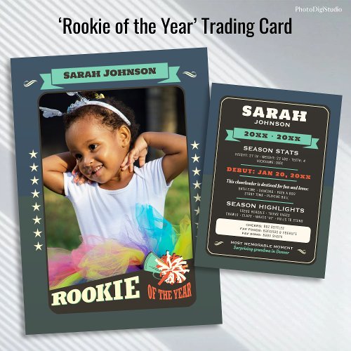 Rookie of the Year First Birthday Cheerleader Card