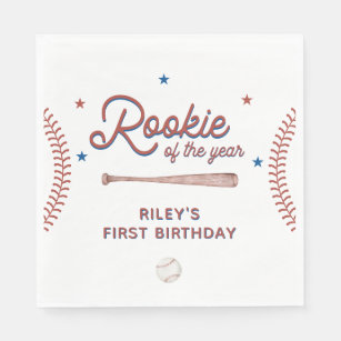 Rookie of the Year First Birthday Party Napkins