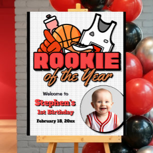 Rookie of the Year - First Birthday Welcome Sign
