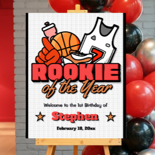 Rookie of the Year - First Birthday Welcome Sign