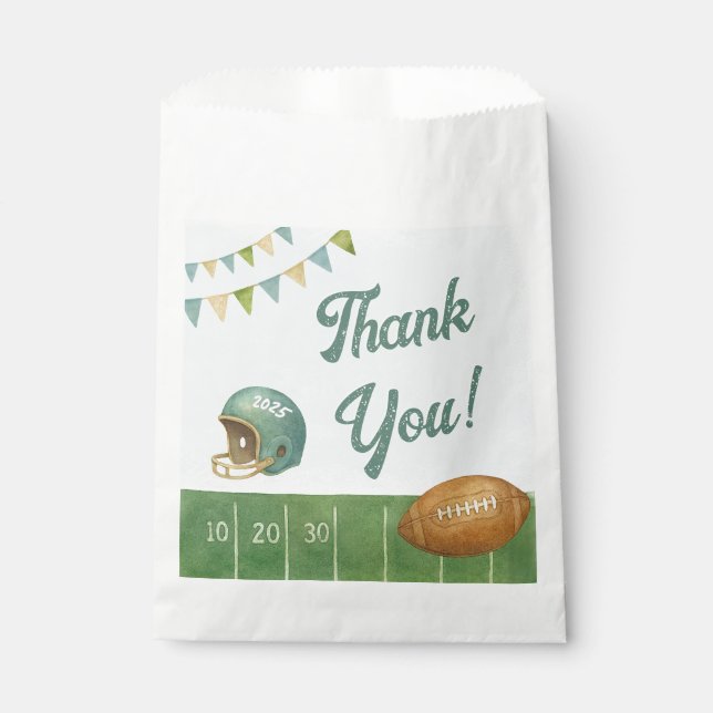 Rookie of the Year Football  Favor Bag (Front)