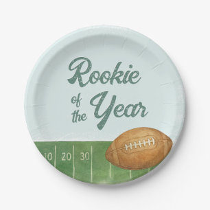 Rookie of the Year Football  Paper Plates