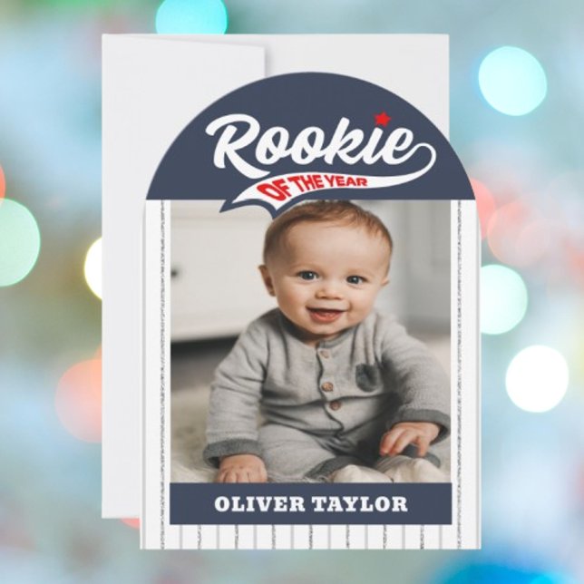 Rookie of the Year Kid's Party Photo  Invitation (Creator Uploaded)