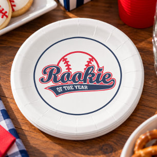 Rookie of the Year Paper Plates