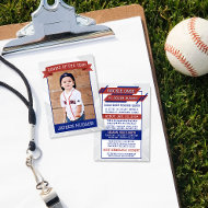 Rookie Year 1st Birthday Milestones Baseball Card