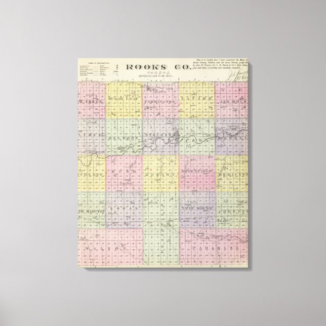 Rooks County, Kansas Canvas Print (Front)