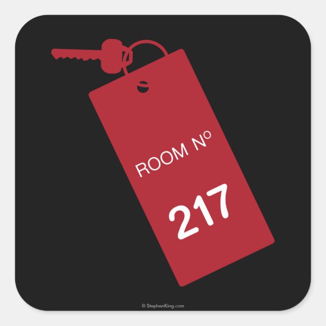 Room 217 Keys Square Sticker (Front)