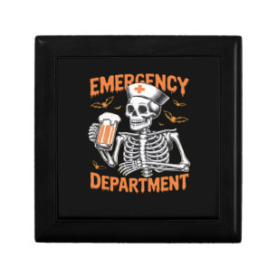 Room 2 Sided Emergency Department Halloween Nurse Gift Box