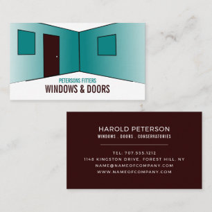 Room Design, Window & Door Fitter Company Business Card