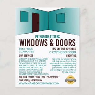 Room Design, Window & Door Fitter Company Flyer