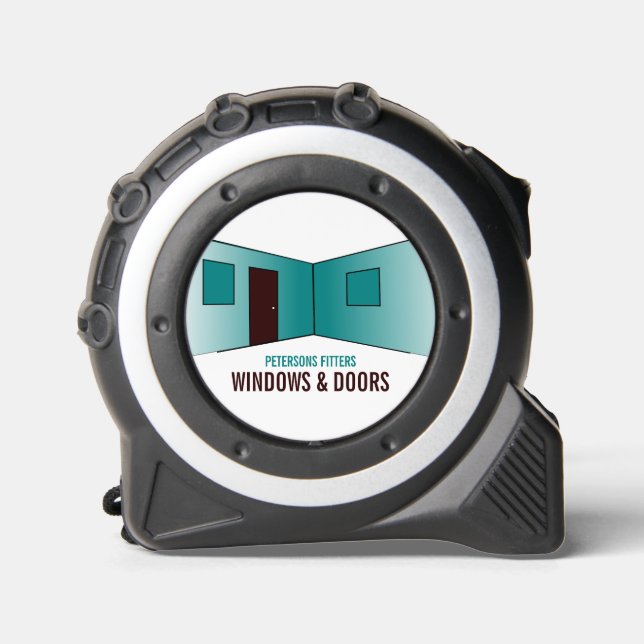 Room Design, Window & Door Fitter Company Tape Measure (Front)