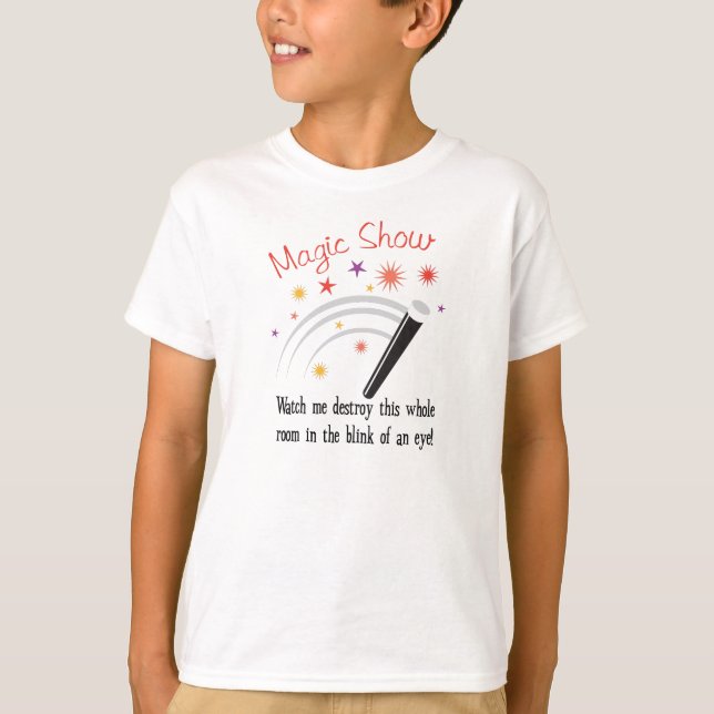 Room Disaster Magic Show T-Shirt (Front)