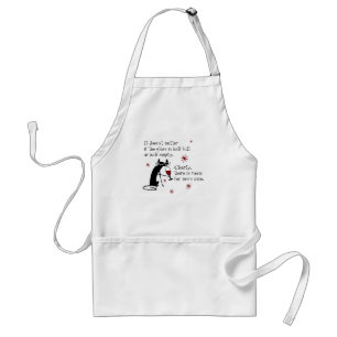 Room for More Wine Funny Quote with Cat Adult Apron