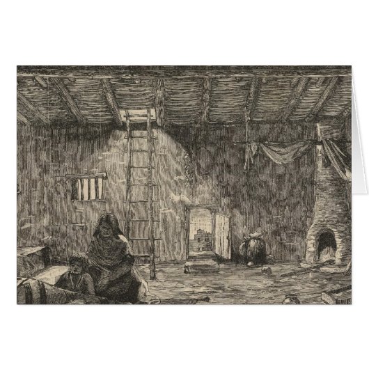 Room in a pueblo cards (Front Horizontal)