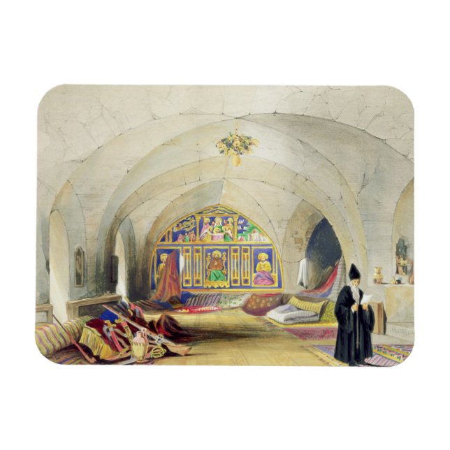 Room in an Armenian Convent, in Jerusalem (colour Magnet (Horizontal)