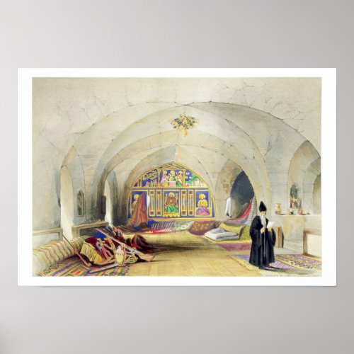 Room in an Armenian Convent in Jerusalem colour Poster