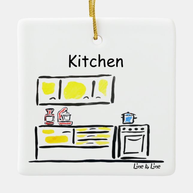 room kitchen ceramic ornament (Front)