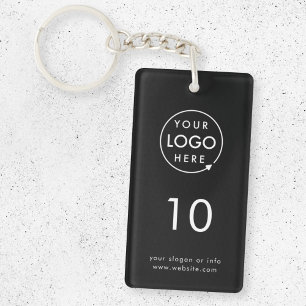 Room Number   Black Hospitality Business Modern Keychain