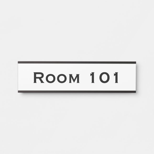 Room Number Door Sign Hotel Office Building (Front)