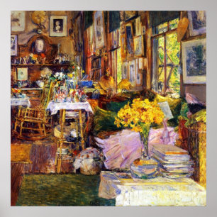 Room of Flowers by Frederick Childe Hassam Poster