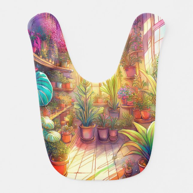 Room of Plants Baby Bib (Front)