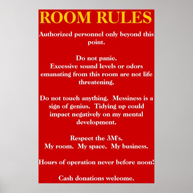 break room rules