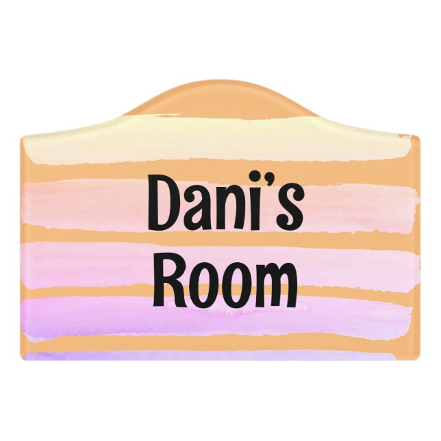 Room sign kids room (Small Crest Front)