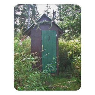 Room Sign w/ outhouse