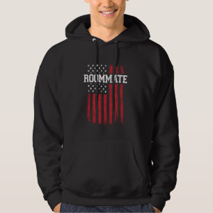 Roommate American Flag USA Patriot Patriotic Hoodie