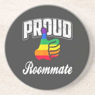 Roommate Gay Pride Coaster
