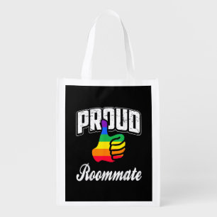 Roommate Gay Pride Grocery Bag