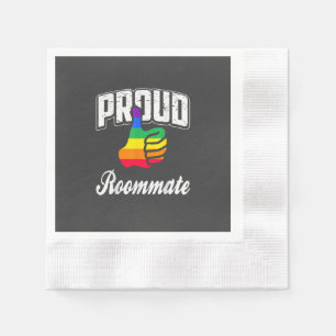Roommate Gay Pride Napkins