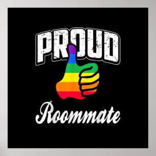 Roommate Gay Pride Poster