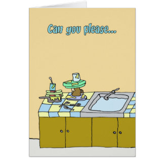 Roommate Needs To Help Around The House Cards