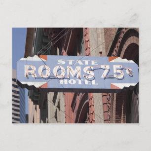 Rooms 75 Cents Postcard