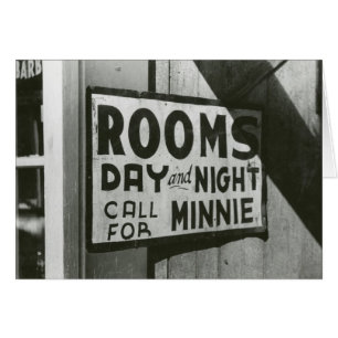 Rooms For Rent, 1939 Cards