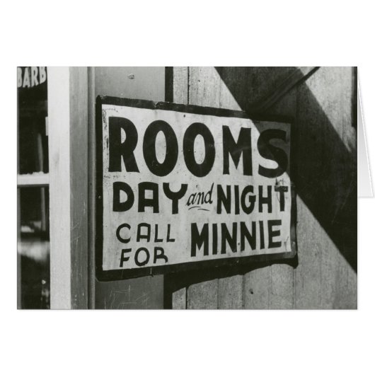 Rooms For Rent, 1939 Cards (Front Horizontal)