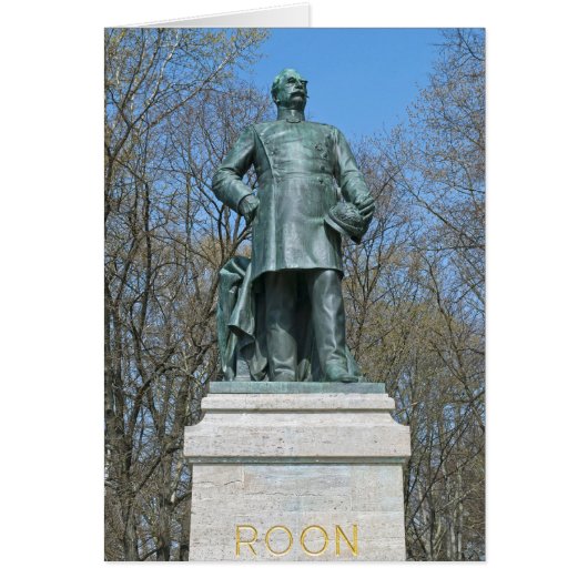 Roon Statue in Berlin Cards (Front)