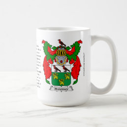 Rooney Family Coat of Arms Coffee Mug